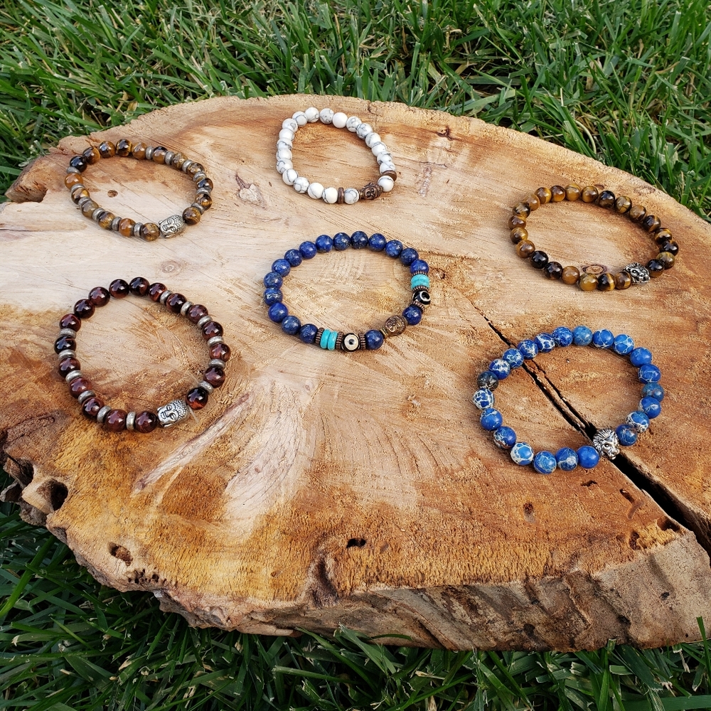 Buddha & Lion Symbol Beaded Bracelets